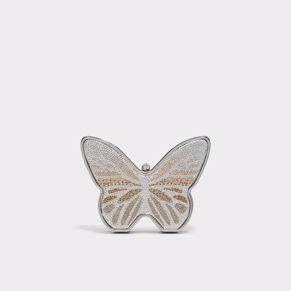 Aldo Metallic Butterfly Clutch - Picture 1 of 10